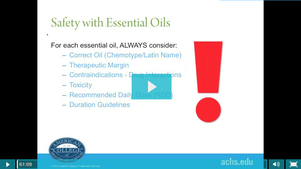 Watch Your Free Ultimate Essentials of Essential Oil Safety with Dorene