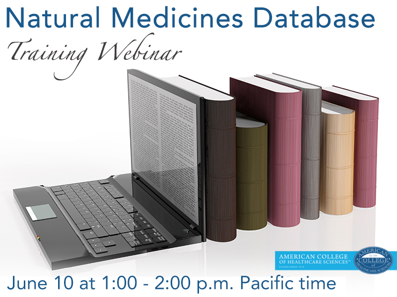 Natural Medicines Training Summer 2015